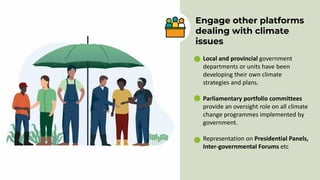 Enhancing farmer engagement in national climate policies: Advocay tools and approaches 