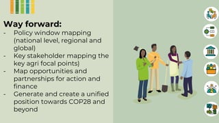 Enhancing farmer engagement in national climate policies: Advocay tools and approaches 