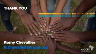 Enhancing farmer engagement in national climate policies: Advocay tools and approaches 