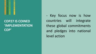 Enhancing farmer engagement in climate policy and COP27