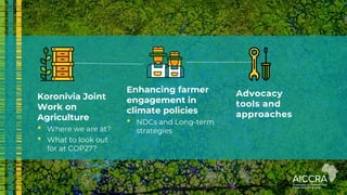 Enhancing farmer engagement in climate policy and COP27