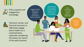 Enhancing farmer engagement in climate policy and COP27