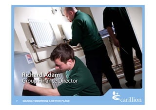 7   MAKING TOMORROW A BETTER PLACE
 