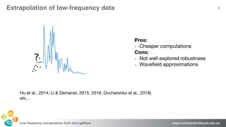 Transfer learning for low frequency extrapolation from shot gathers for ...