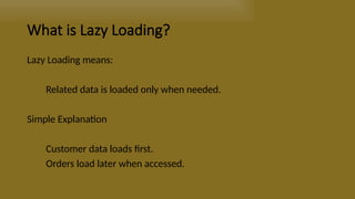 Comprehensive Guide to Eager vs Lazy Loading in Software Development | PPTX