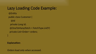 Comprehensive Guide to Eager vs Lazy Loading in Software Development | PPTX