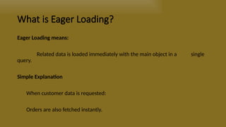 Comprehensive Guide to Eager vs Lazy Loading in Software Development | PPTX