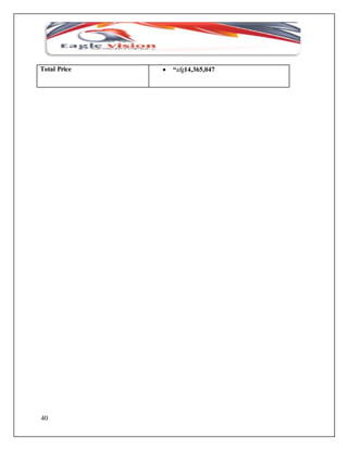 Total Price  “afg14,365,047 
40 
 