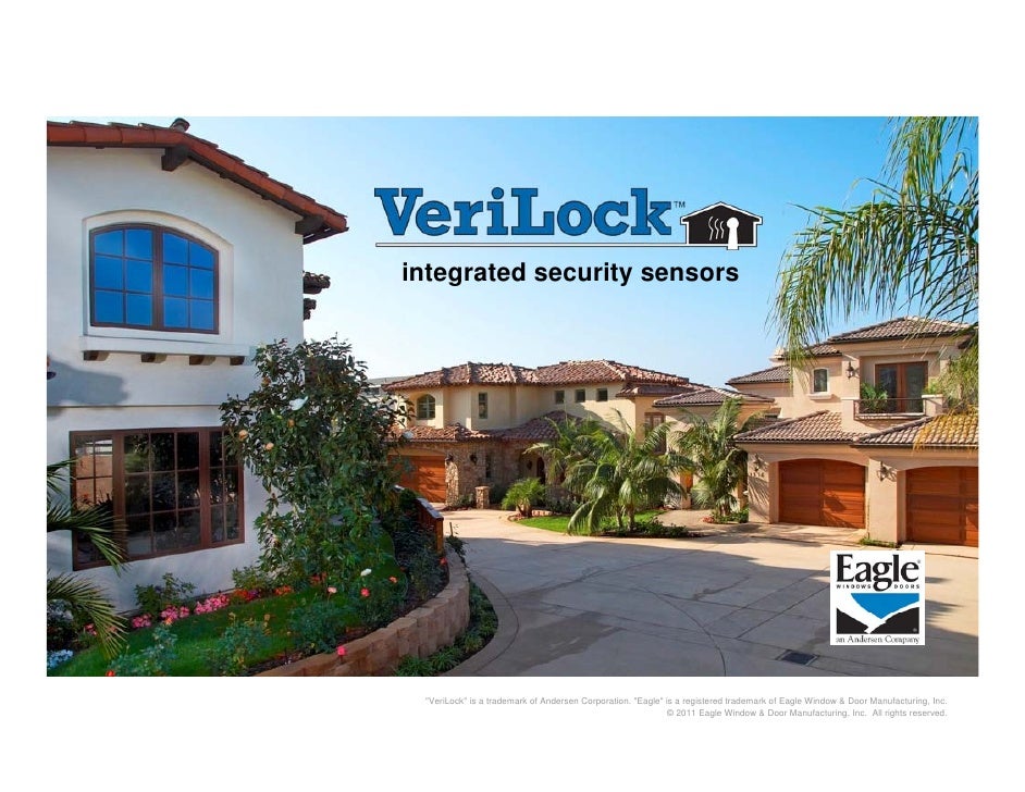 Andersen Eagle E Series Verilock Integrated Window Security Sensors
