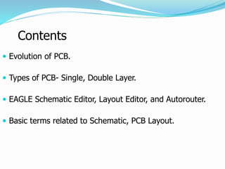 PCB Design using Eagle by Abdul Munaff & Prof. Anil Kadle | PPT
