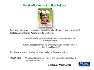 Food Inflation and Indian Politics




Critics say the powerful minister is emblematic of a government approach
that is pu...
