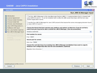Billing Per Hour EAIESB - Java CAPS 6 Installation