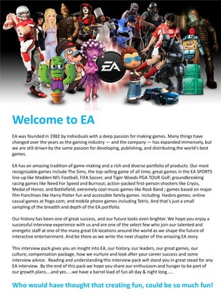 About EA | PDF