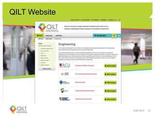 QILT Website
EAIR 2015 12
 