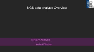 Bioinformatics tools for NGS data analysis | PPTX