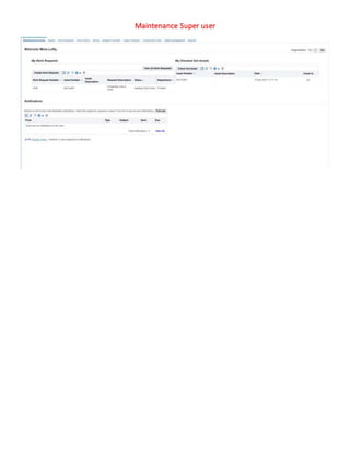 Maintenance Super user
 
