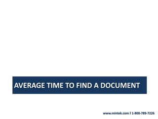Average Time to Find a Document