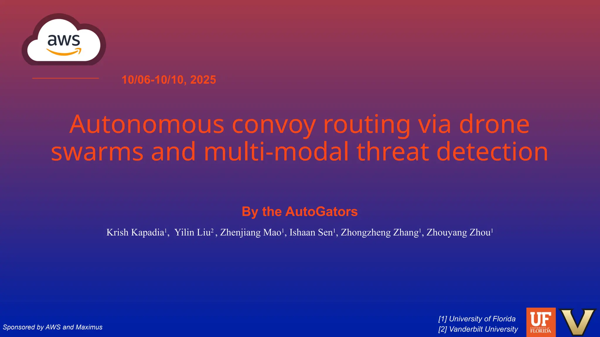 Autonomous Convoy Routing via Drone Swarms and Multi-Modal Threat ...