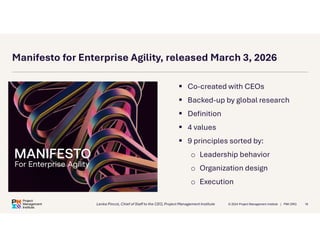 Manifesto for Enterprise Agility: What’s next? with Lenka Pincot | PDF