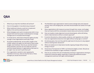 Manifesto for Enterprise Agility: What’s next? with Lenka Pincot | PDF