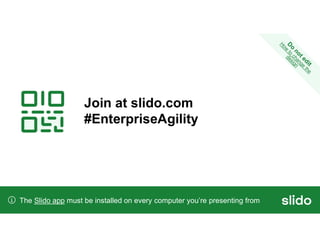 Manifesto for Enterprise Agility: What’s next? with Lenka Pincot | PDF
