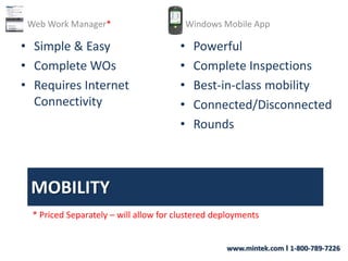 Work OrdersRoundsPreventive MaintenanceInspectionsEngineer gets work on mobile device