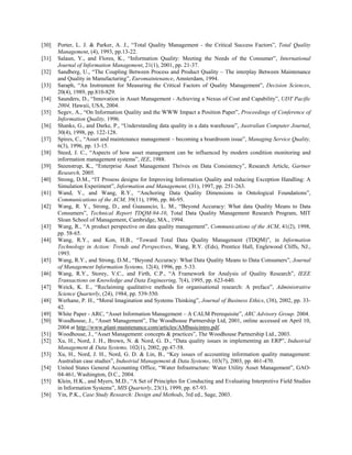 A Data Quality Model for Asset Management in Engineering Organisations ...