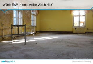 Würde EAM in einer Agilen Welt fehlen? 
Bildquelle: roberto reisch / pixelio.de 
Copyright © Capgemini 2014. All Rights Reserved 
15 
 