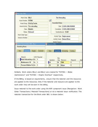 Eam Work Order Billing | DOCX