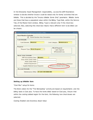 Eam Work Order Billing | DOCX