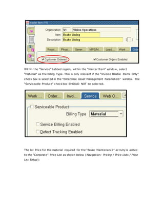 Eam Work Order Billing | DOCX
