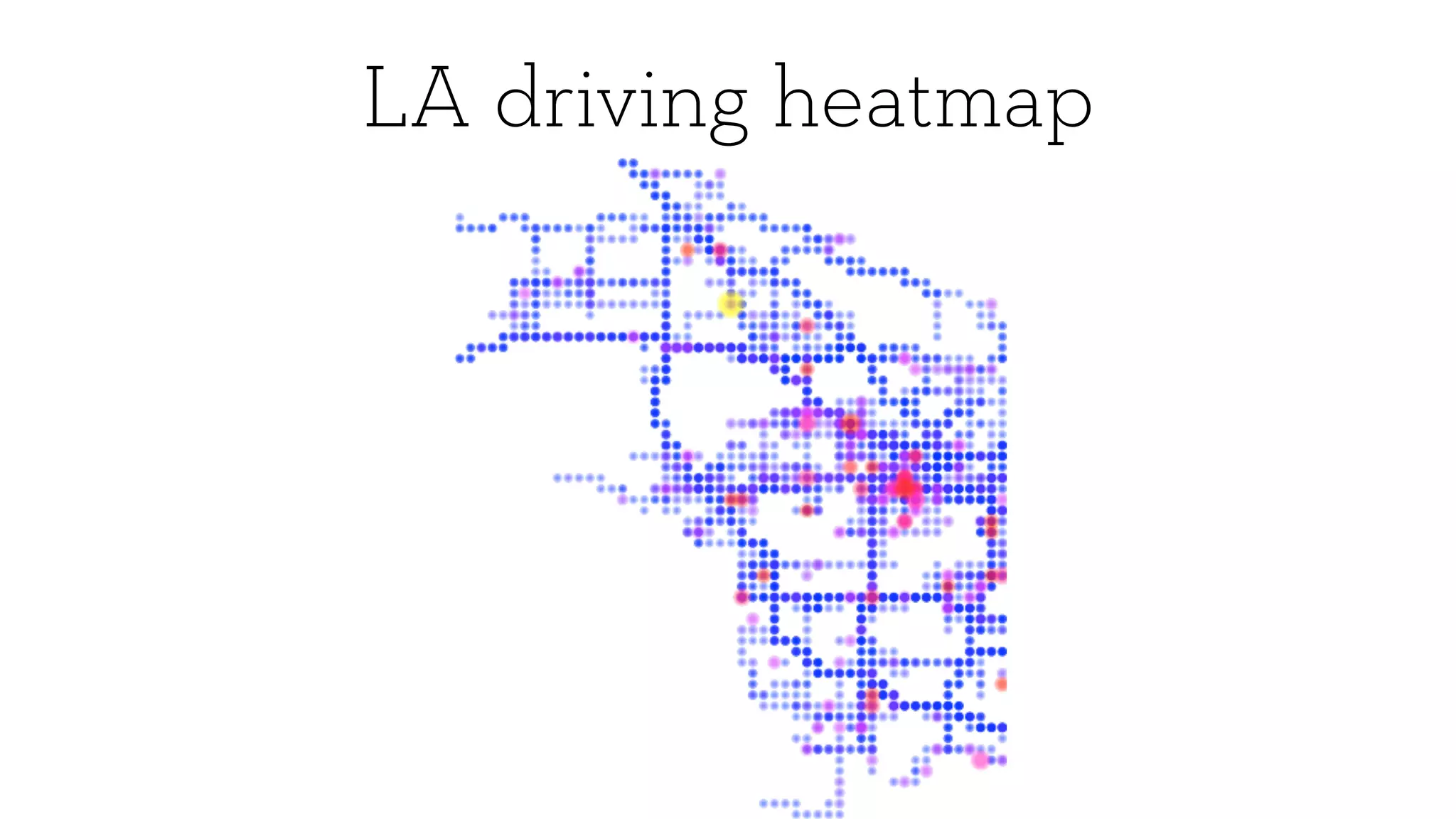 LA driving heatmap
 