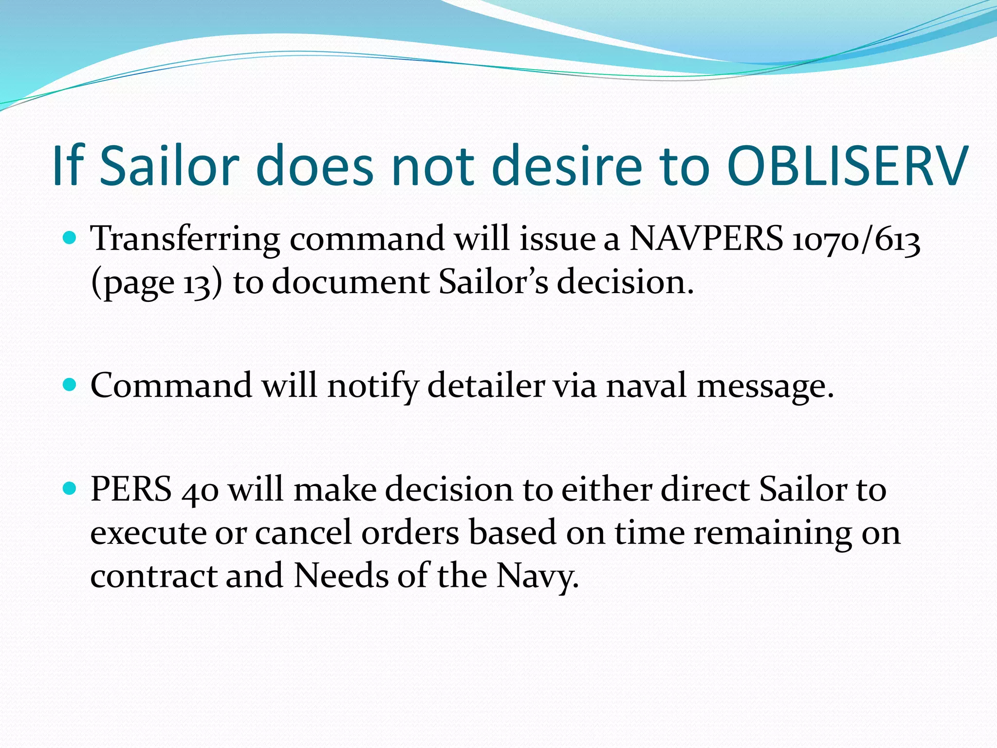 EAOS to PRD Alignment NAVADMIN 307/17 | PPTX