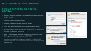 EAP TLS, the Rolls-Royce of extensible authentication protocol (EAP ...
