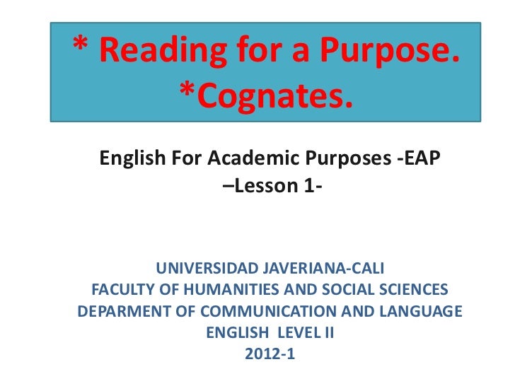 writing for academic purpose writing for academic purpose