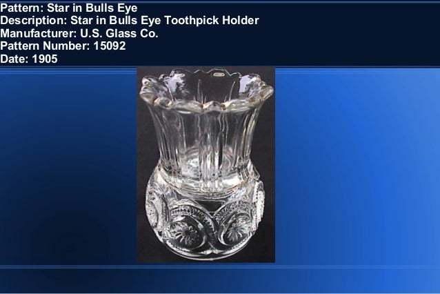 Eapg And Pattern Glass Toothpick Holders
