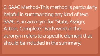 Saac Method Format Reference EAPP-Lesson-3-Techniques-in-Summarizing-Variety-of-Academic-Texts.pptx