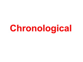 Chronological
 
