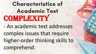 EAPP ACADEMIC LANGUAGE.pdf Differentiates language used in academic ...