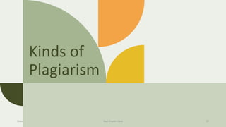 Kinds of
Plagiarism
Date Your Footer Here 37
 