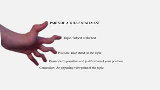 EAPP THESIS STATEMENT pptx | PPTX