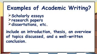 Scholar Introduction English for Academic and Professional Purposes | PPTX