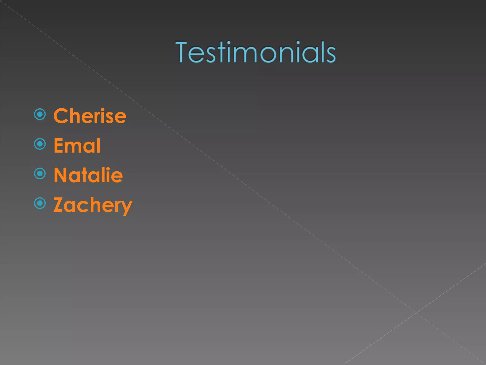 Cherise Emal Natalie Zachery 