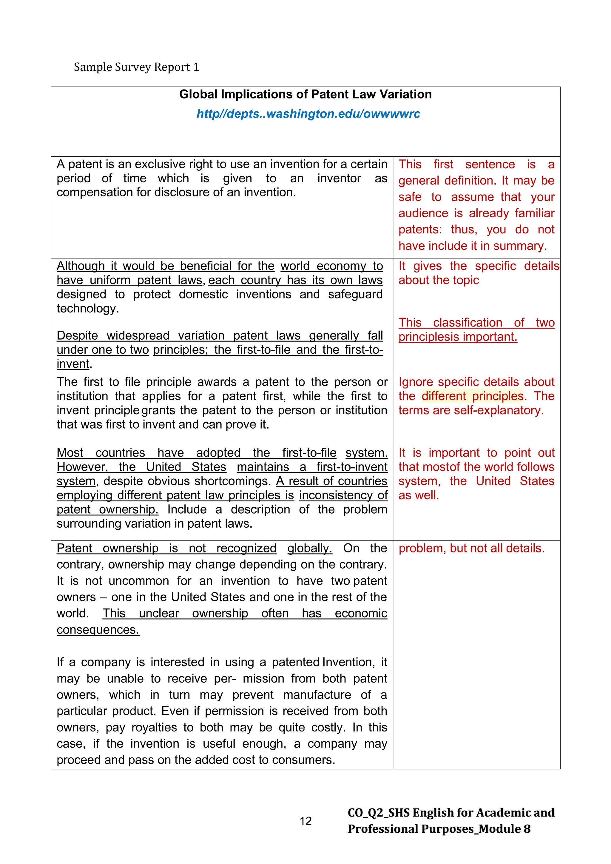 EAPP Q 2 - Module 8 Writing the Report Survey Field ...