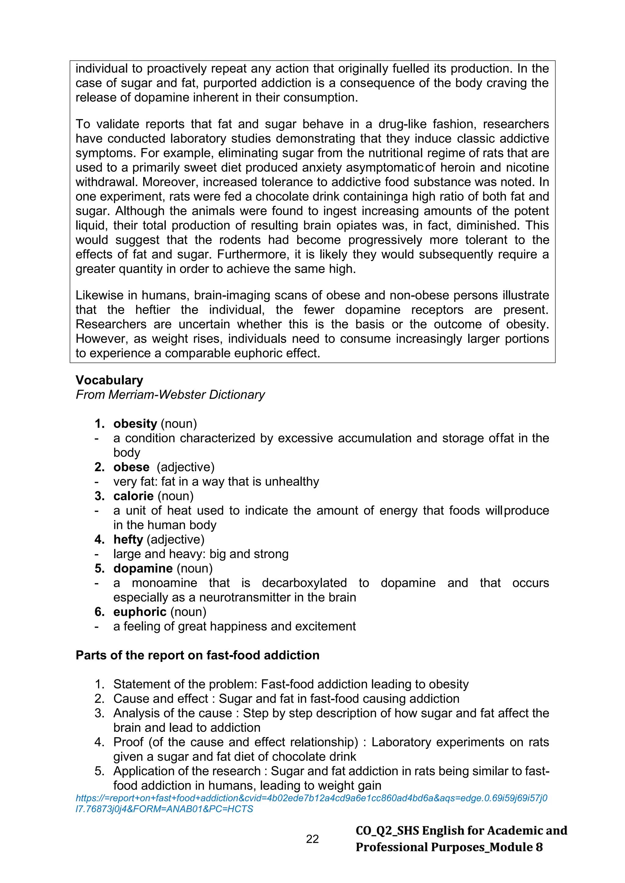 EAPP Q 2 – Module 8 Writing the Report Survey Field ...