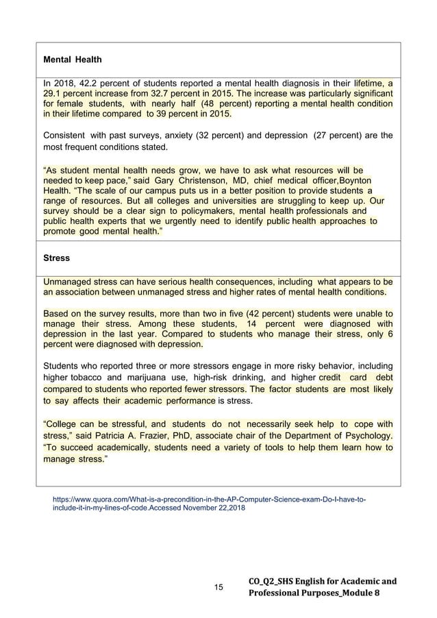 EAPP Q 2 – Module 8 Writing the Report Survey Field ...