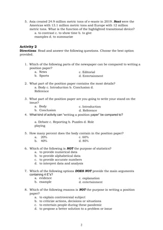 Reading And Writing Position Paper Module EAPP Quarter2 - Module2_ Writing a Position Paper.pdf
