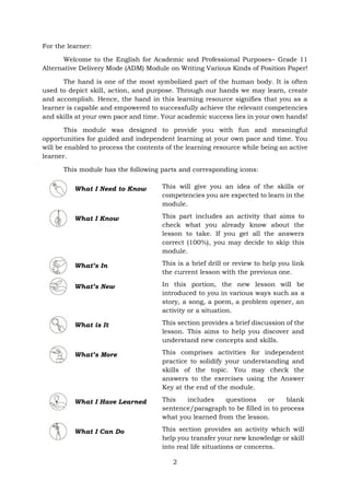 EAPP Quarter 2 – Module 3 Writing Various Kinds of Position Paper .pdf