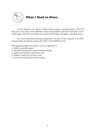 EAPP Quarter 2 – Module 3 Writing Various Kinds of Position Paper .pdf