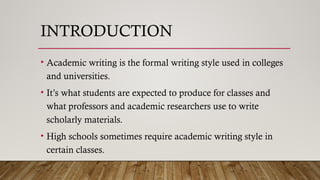 Scholar Introduction EAPP UNIT 1.pptx for senior high school reference | PPTX